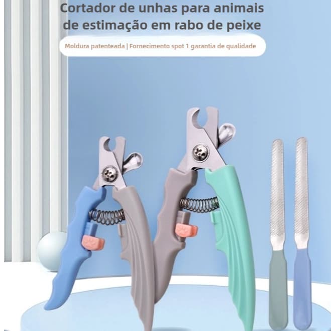 Cortador de Unhas para Pets com Lixa - Ferramenta Profissional de Higiene e Cuidados!