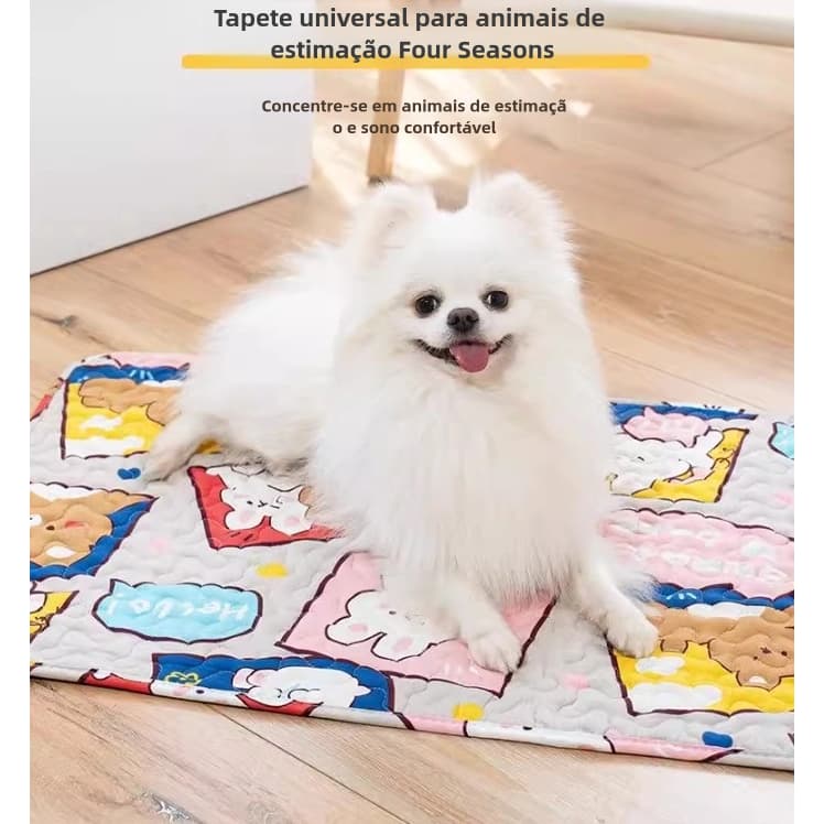 Tapete Impermeável para Pets - Absorção Rápida, Antiderrapante e Respirável