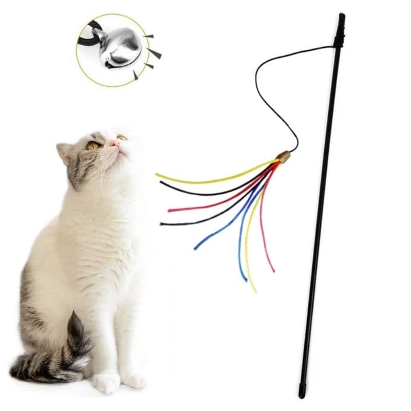varinha de gato brinquedo vareta divertida para gatos