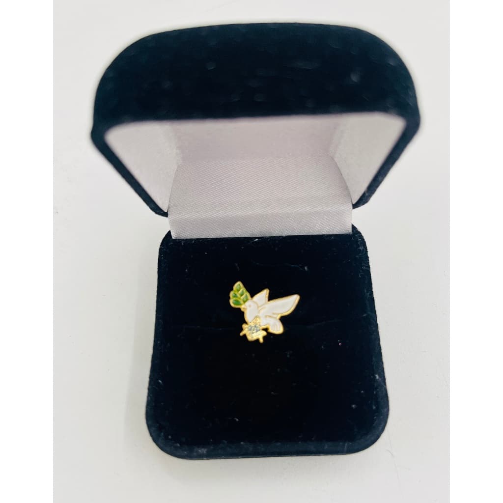 Botom Pin Maçonaria Pomba Branca
