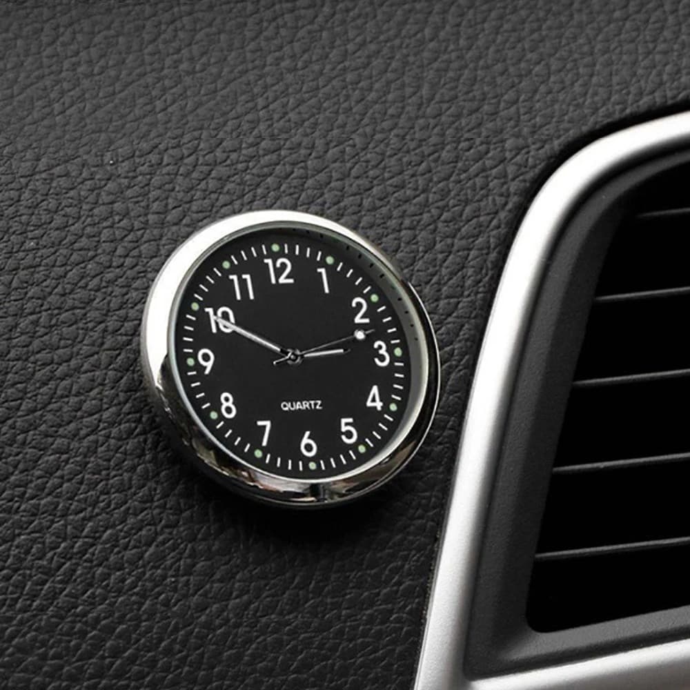 Relógio Veicular Automotivo Moderno Mini Relógio De Quartzo Para Carro Painel De Carro Relógio Eletrônico 4cm