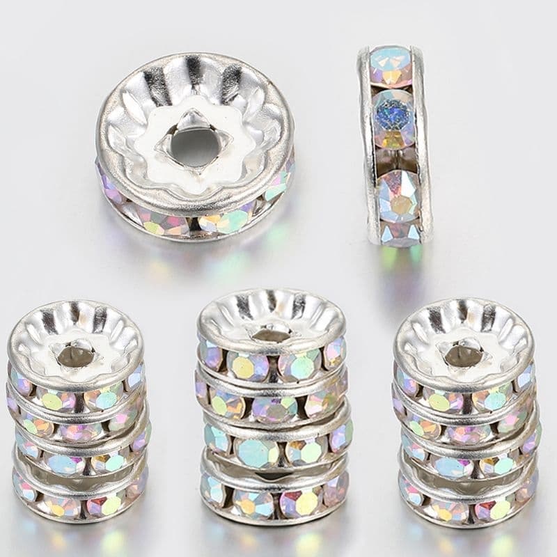 Rondelli Strass Irisado 6mm