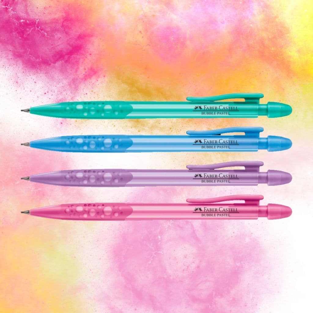 Lapiseira Bubble Pastel Mix Ponta 0.7mm Cores Diversas Faber-Castell