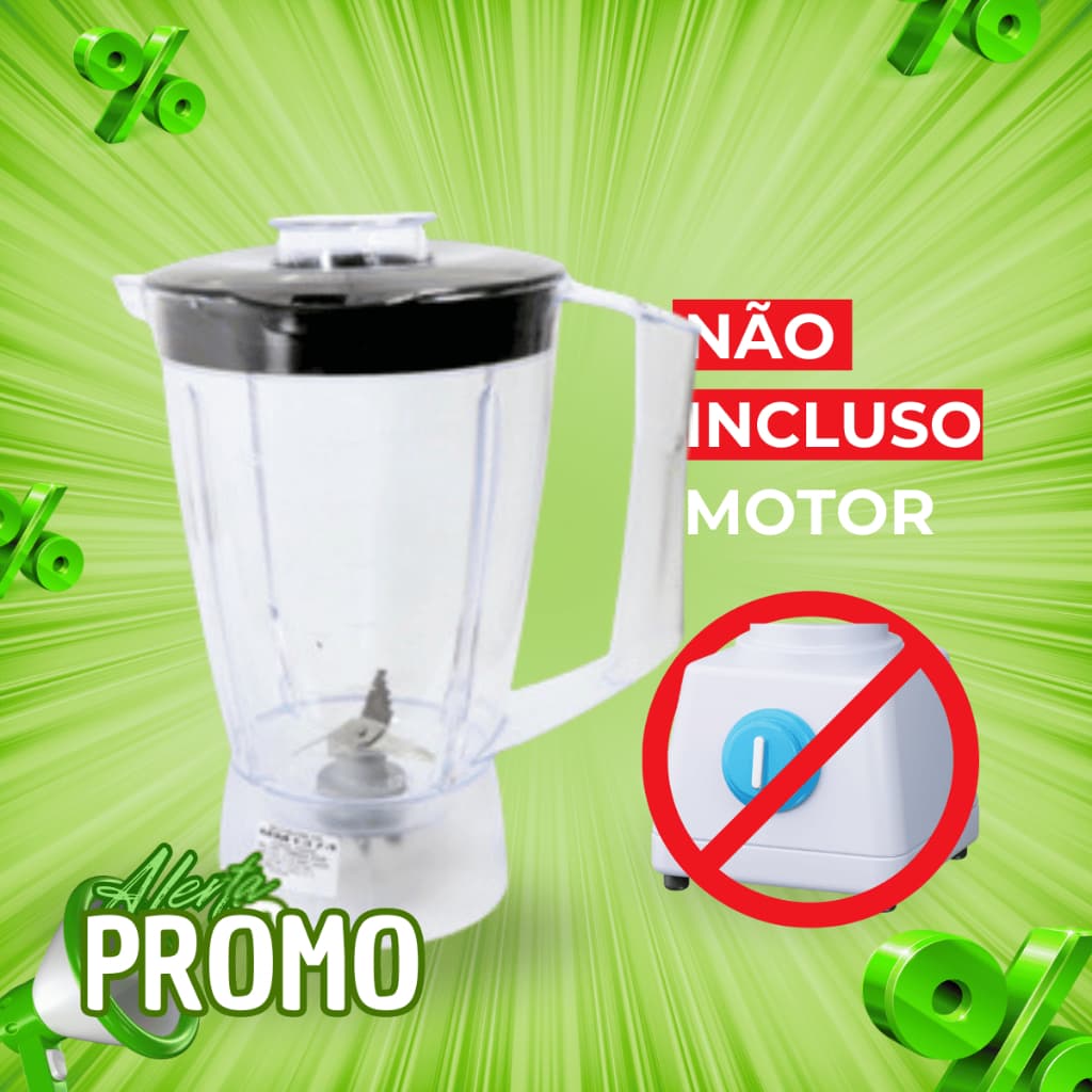 Copo Serve P/ Liquidificador para Mallory Tornado 450W/ Vita Mais 450W/Flash Mix + 450W
