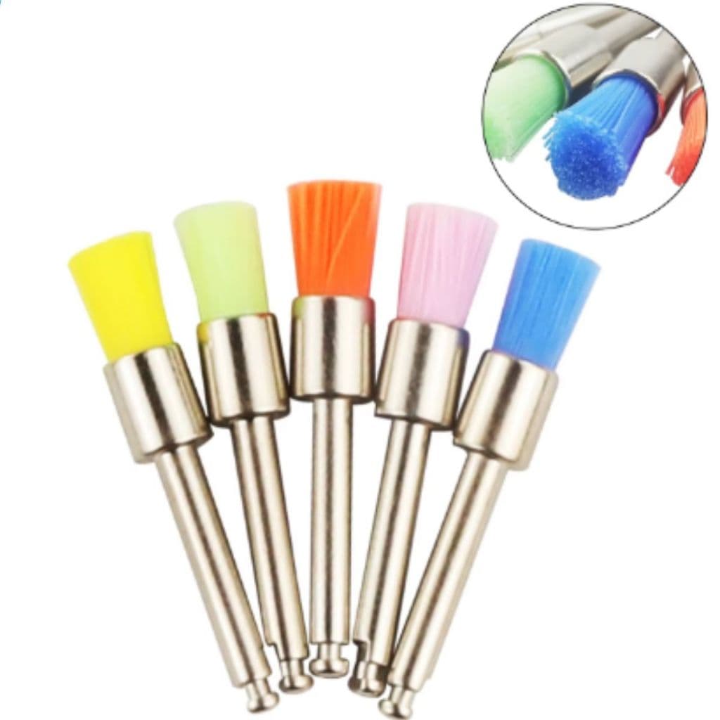 Escova de limpeza dental flat Semirrígida colorida