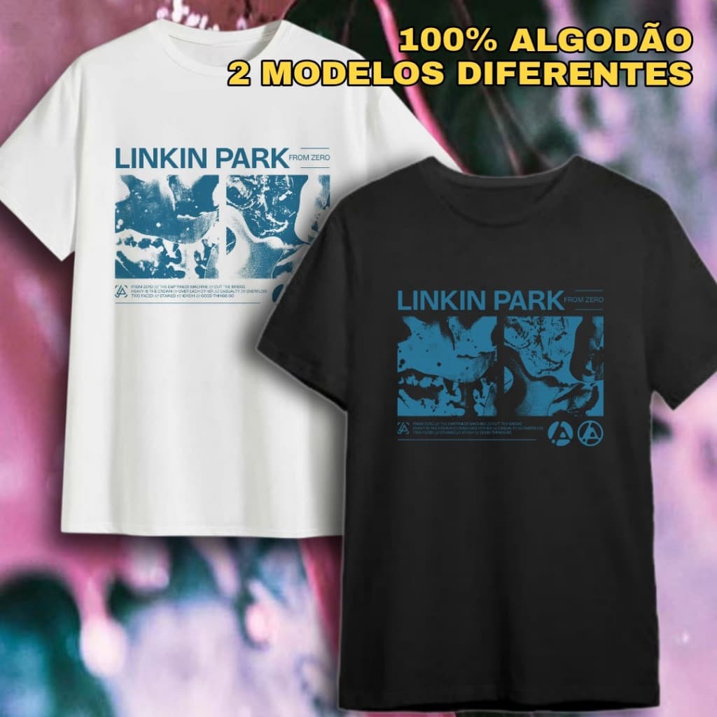 Camiseta From Zero Linkin Park 100% Algodão