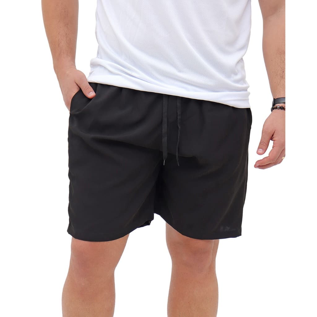 Bermuda Shorts Masculino Tactel Elastano Esporte Academia Caminhada Calção Dry fit Corrida