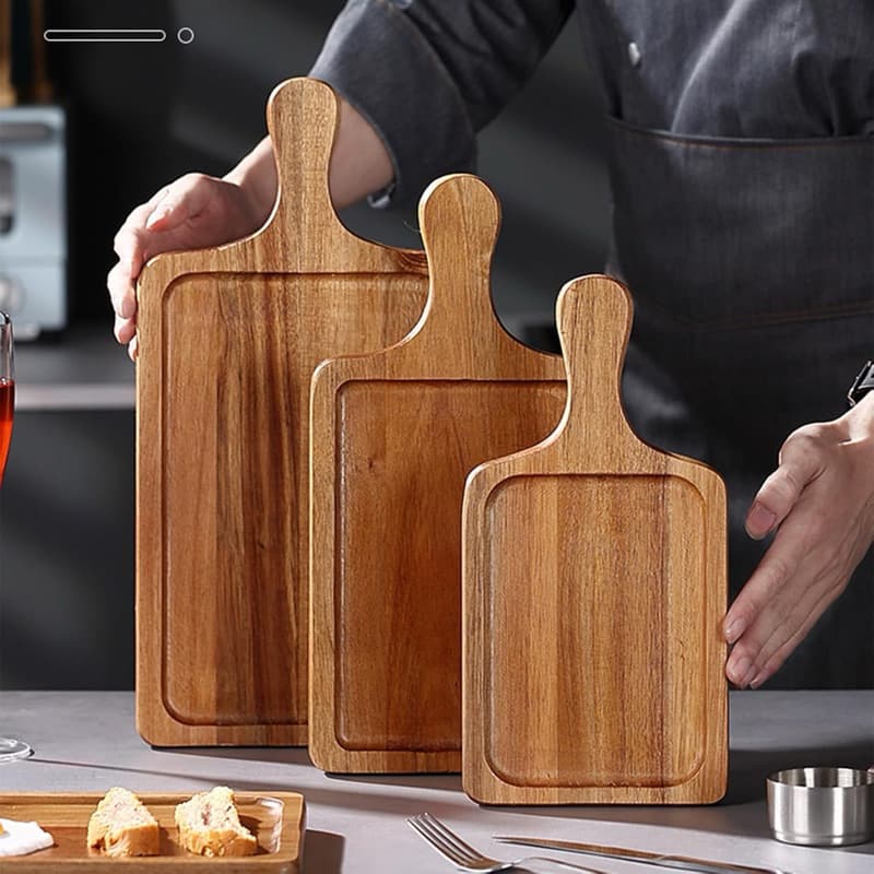 Kit 3 Tábuas de Carne Cozinha Corte Carne Eucalipto