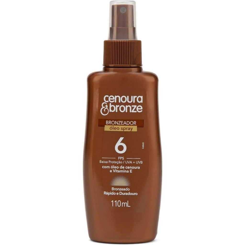 Óleo Bronzeador Spray Fps6 Cenoura e Bronze - 110ml