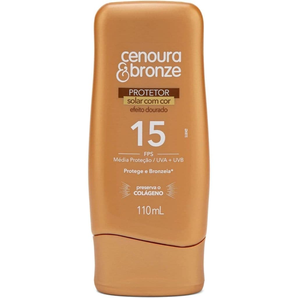 Protetor Solar com Cor Fps15 Cenoura e Bronze - 110ml