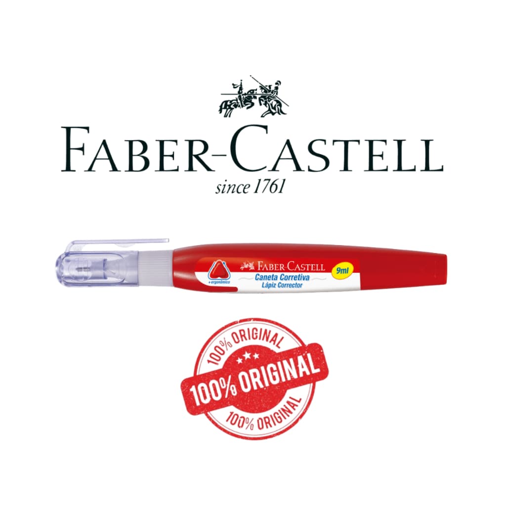 Caneta Corretiva Faber-castell 9ml - 1 Unidade - ORIGINAL