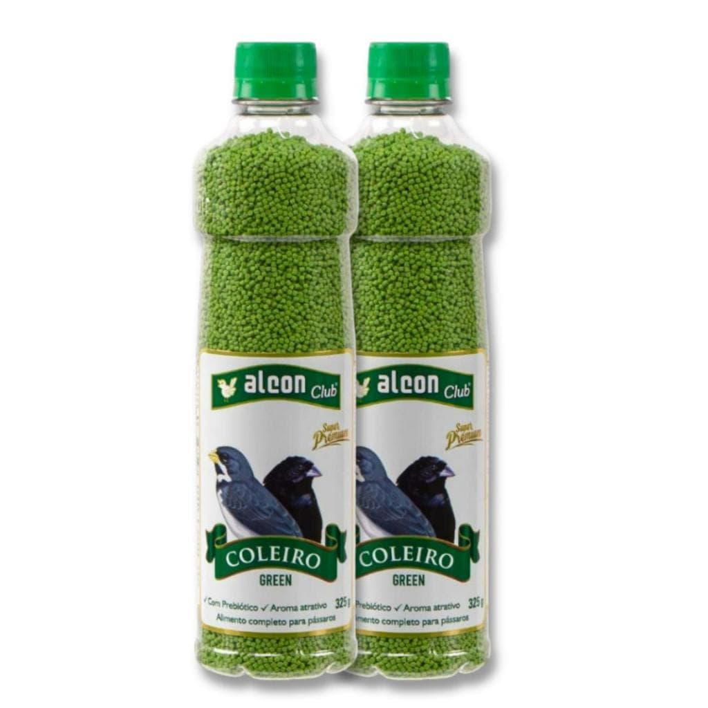 Alcon Green Coleiro e Tiziu -  Extrusada Verde Super Premium Alcon Verde - 325g