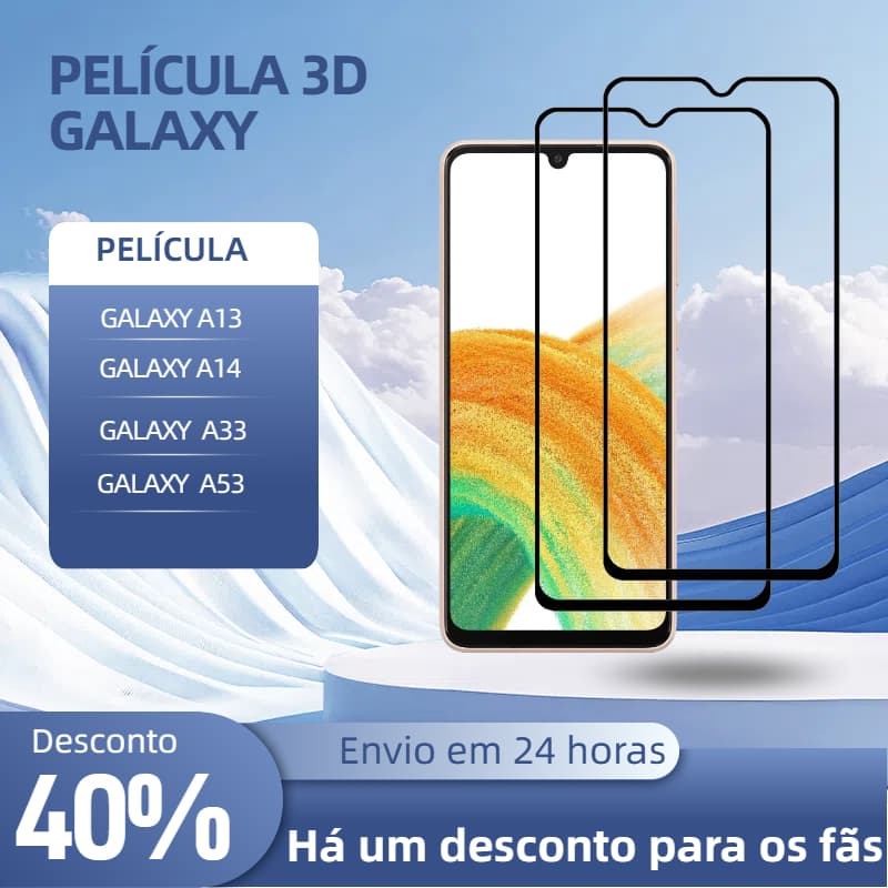 PELÍCULA 3D PARA GALAXY A13 / A14 / A33 / A53 - Película de Vidro para Celular