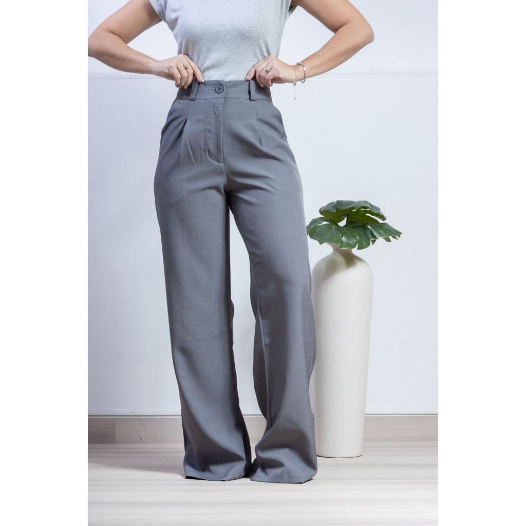 Calça Pantalona Feminina Social Alfaiataria Two Way