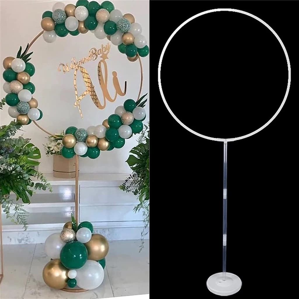 Suporte Chão Arco para Balões Redondo Circulo de Balões, Bexiga, Decoração Festas 1,63 Metros x 78Cm