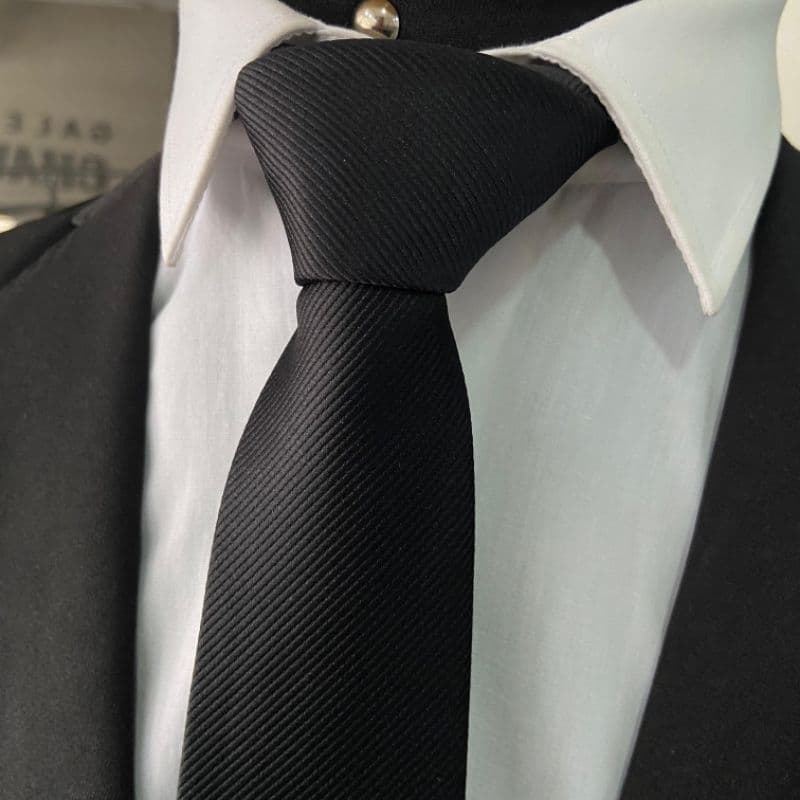Gravata Preta Premium Masculina – Casamento, Trabalho, Festa e Formatura