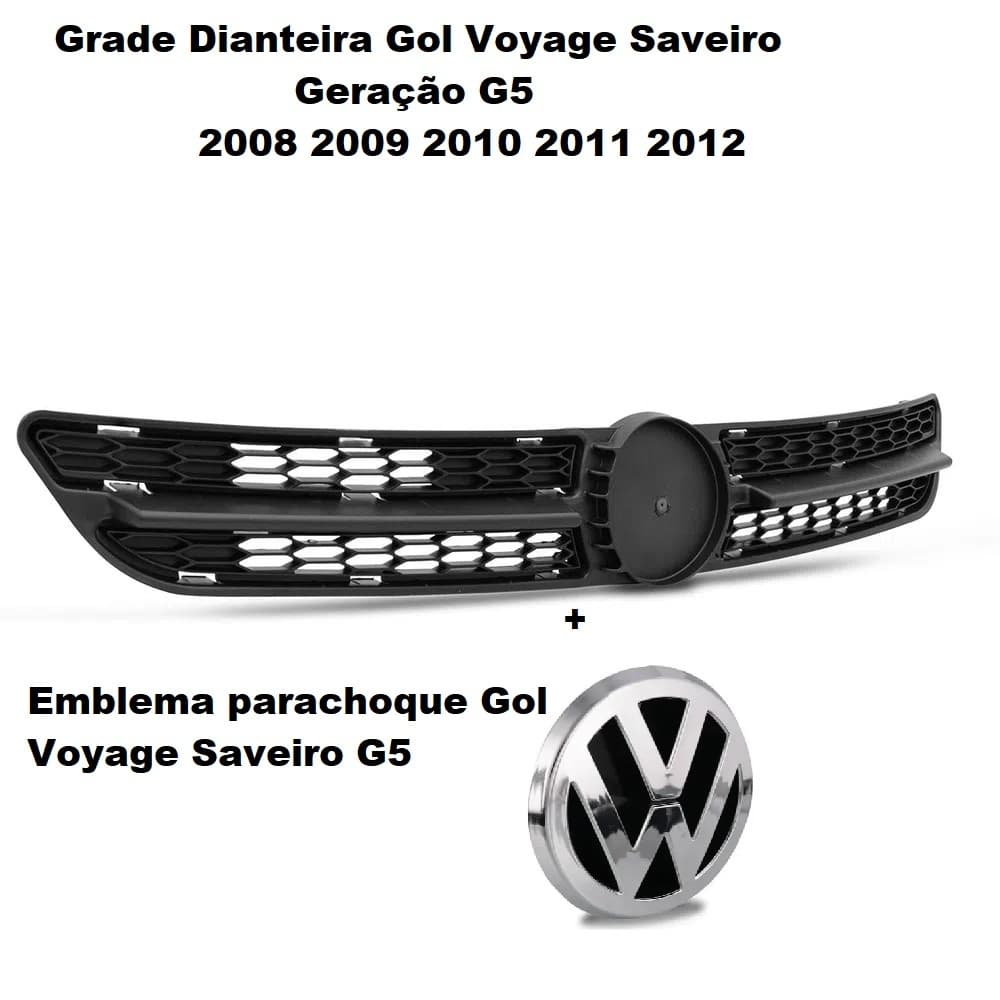 Grade Radiador Gol Voyage Saveiro G5 2008 2009 2010 11 2012 + Emblema 10021