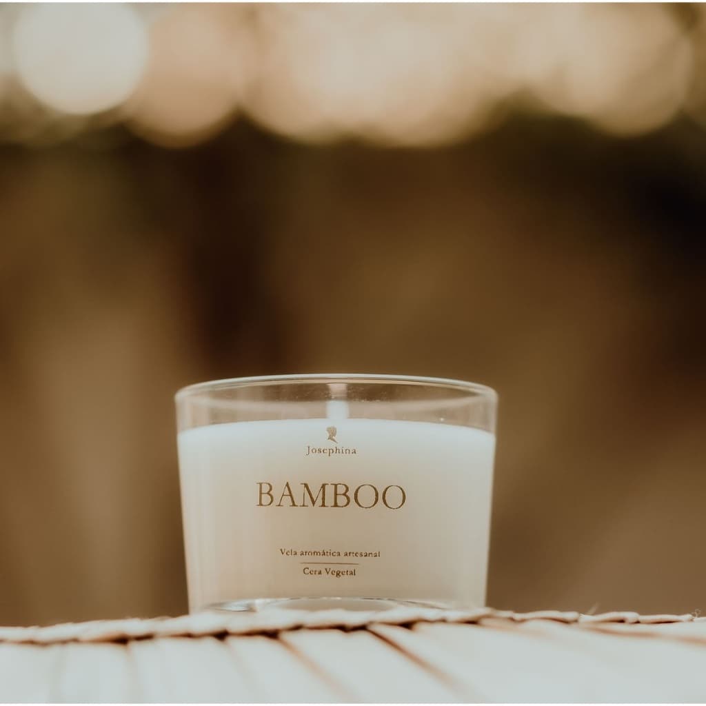 Vela Aromática Bamboo - Vela  Perfumada - Vela Artesanal