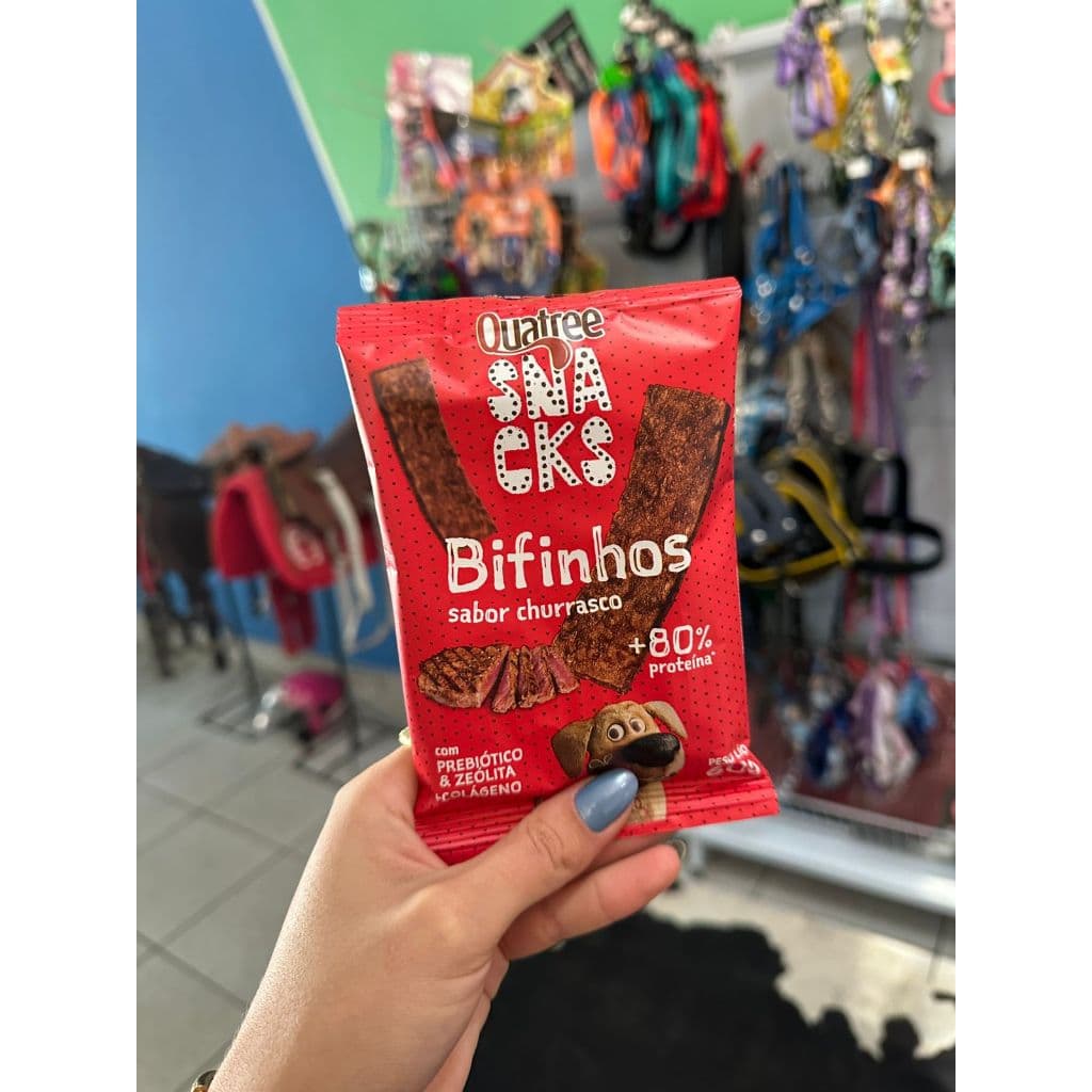 Quatree snacks bifinhos | Sabor churrasco 60G