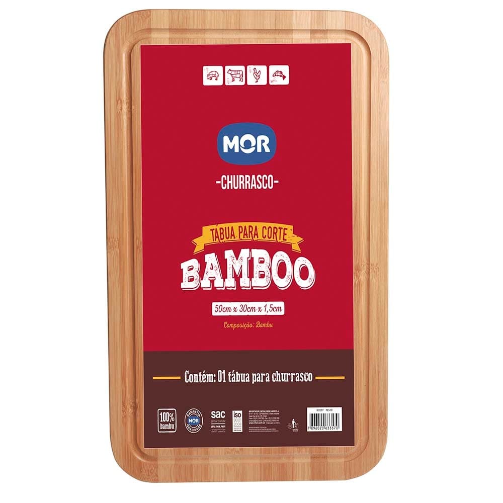 Tábua corte Bamboo  - 50 x 30 x 1,5 cm - MOR