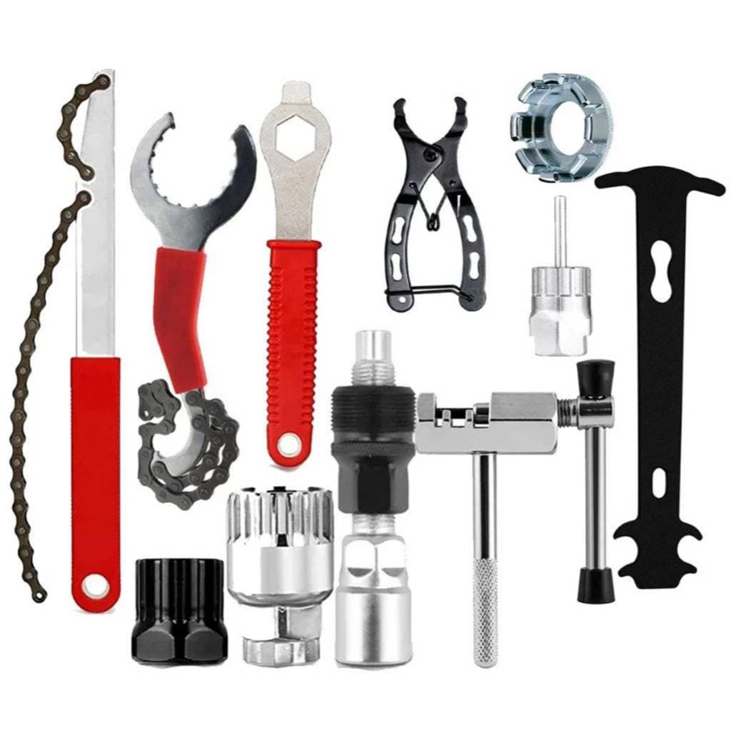 Kit 11 Chaves Extrator Pedivela Movimento Central Catraca K7 Ferramentas Bike