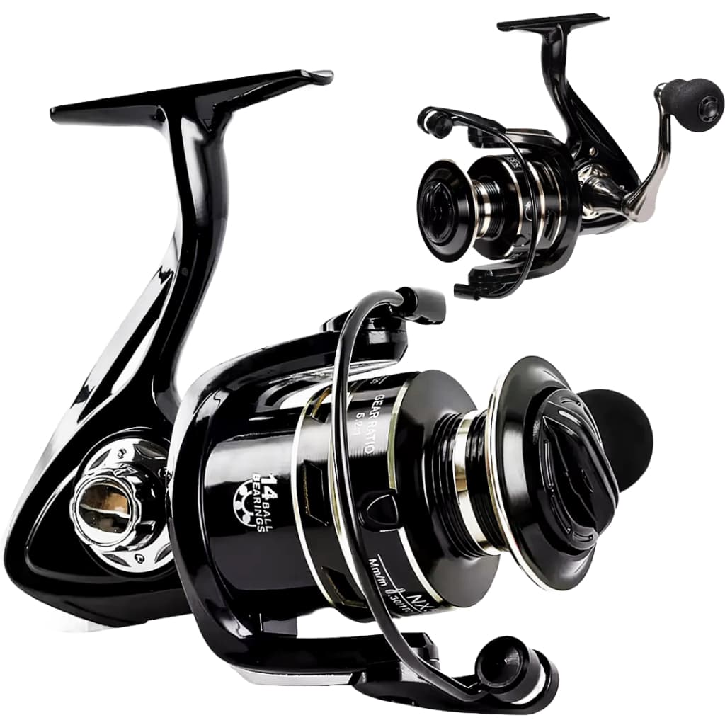 Molinete De Pesca Alto Mar NX 4000 - 15 Rolamentos - 5.2:1 - Drag: 8kg - Carretel Aluminio
