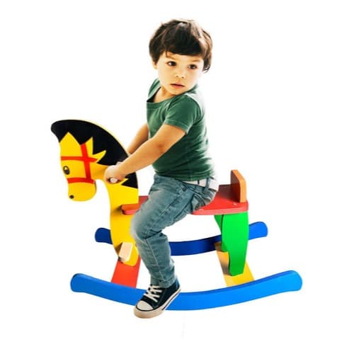 Cavalinho Cavalo Gangorra Balanço Madeira Brinquedo Infantil
