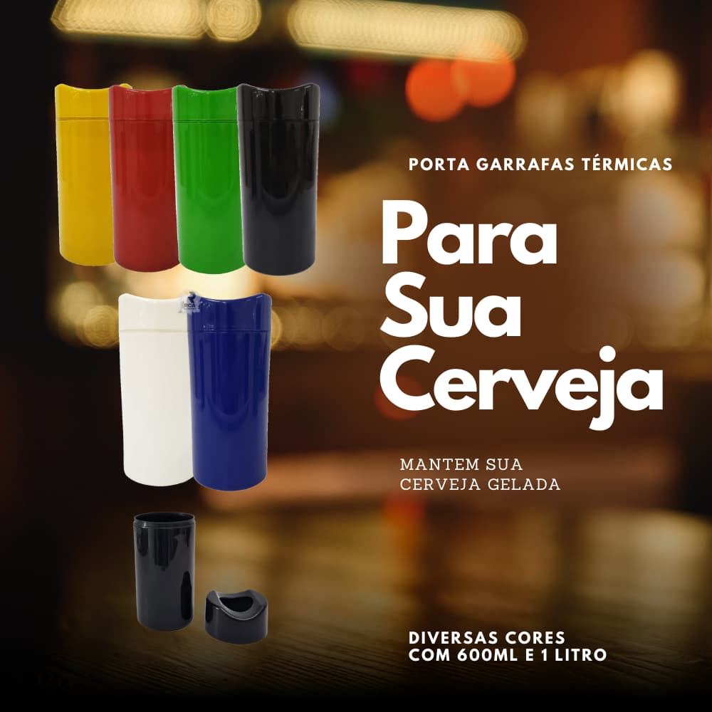 Porta Garrafa Térmico Isopor Para Bebidas 600ml 1un.