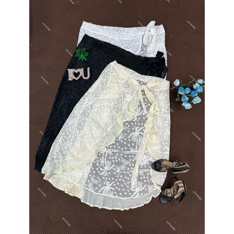 De Praia Pareo Com Babado Feminino Tendência Blogueira Moda VerãoJ63032