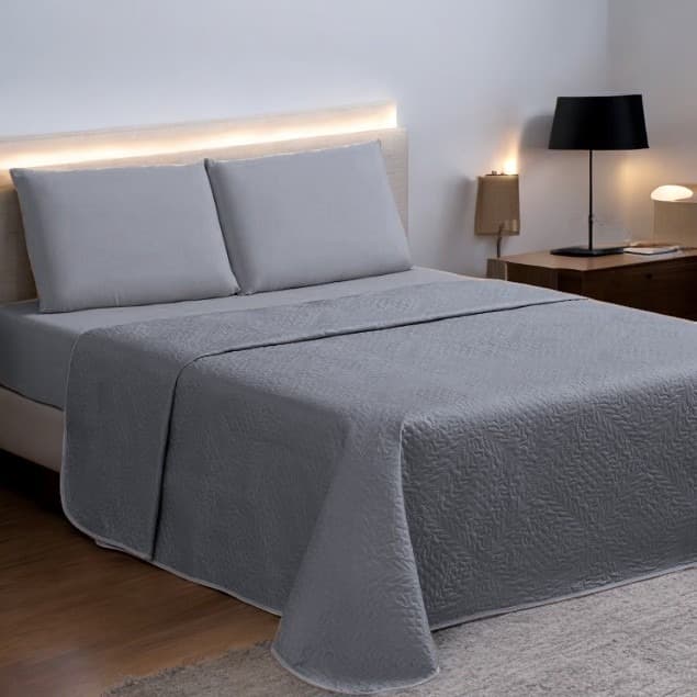 Kit Colcha Cobre Leito Imperium Casal 03 Peças Luxo