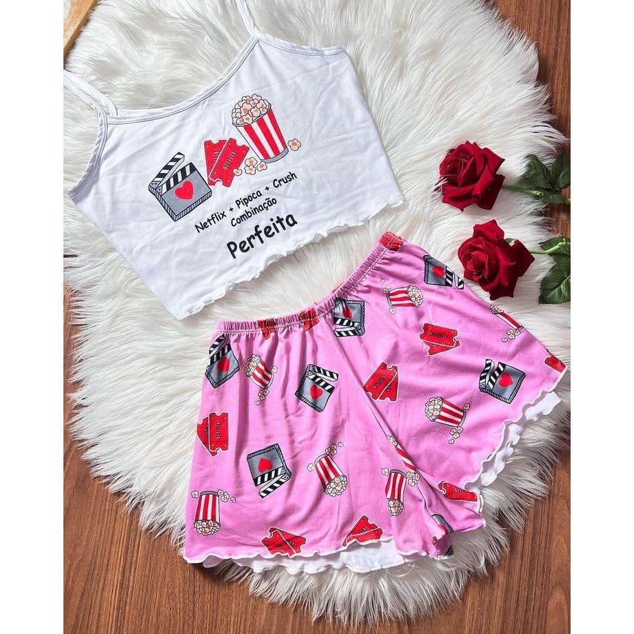 Pijama Feminino Curto Baby Dool Camisola Promoção Imperdível !