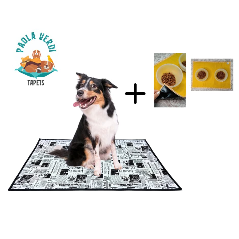 Tapete Higiênico Lavável 1.00x70 cães pet jornal 300 Lavagens Paola Verdi + Brinde jg americano