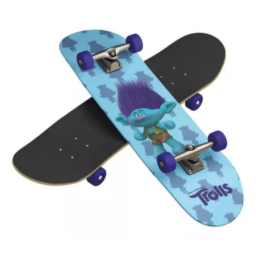 Skate Skateboard Trolls Happy Branch Infantil Iniciante
