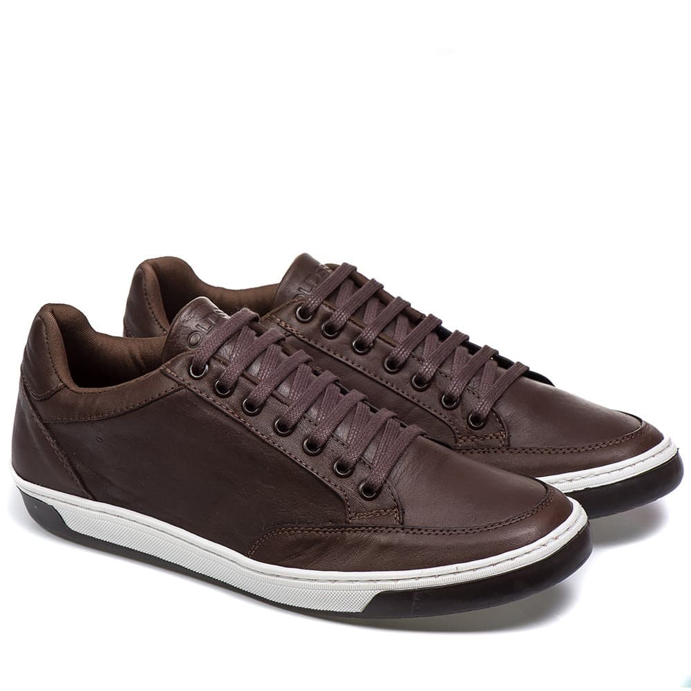 Sapatenis Masculino Em Couro Tenis Social Casual Leve Confortavel Macio Em Promoção Envio Imediato