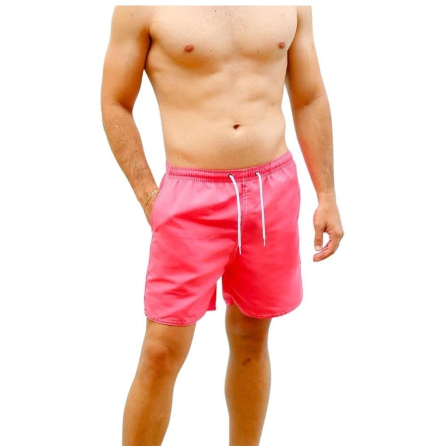 Short Masculino Bermuda Liso Treino Corrida Academia Mauricinho Tactel Com Cordão