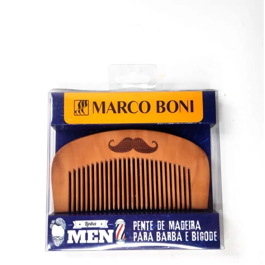 Marco Boni Pente De Madeira Para Barba E Bigode 1360 1 Unidade