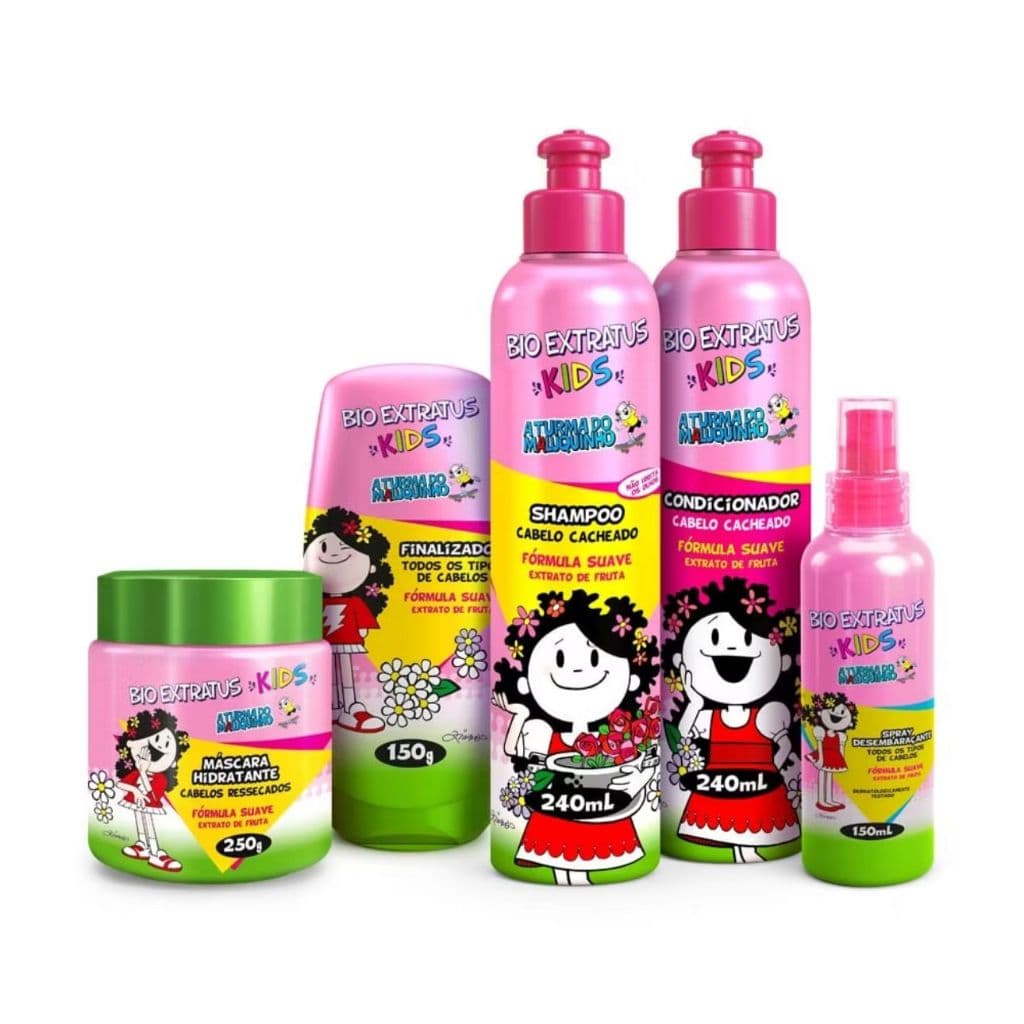 Kit Kids Cacheado Bio Extratus Completo - 5 produtos Para Criança