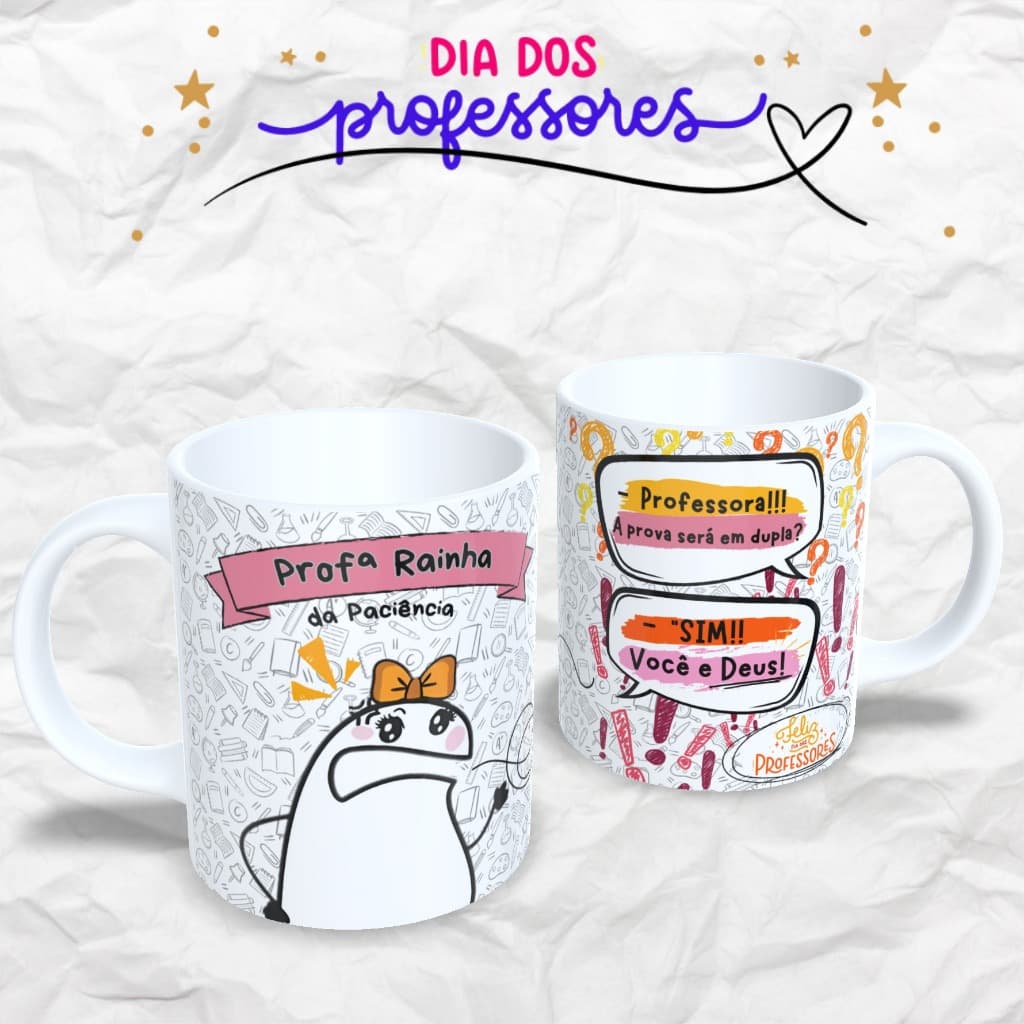 Caneca Personalizada Dia dos Professores: Rainha da Paciência
