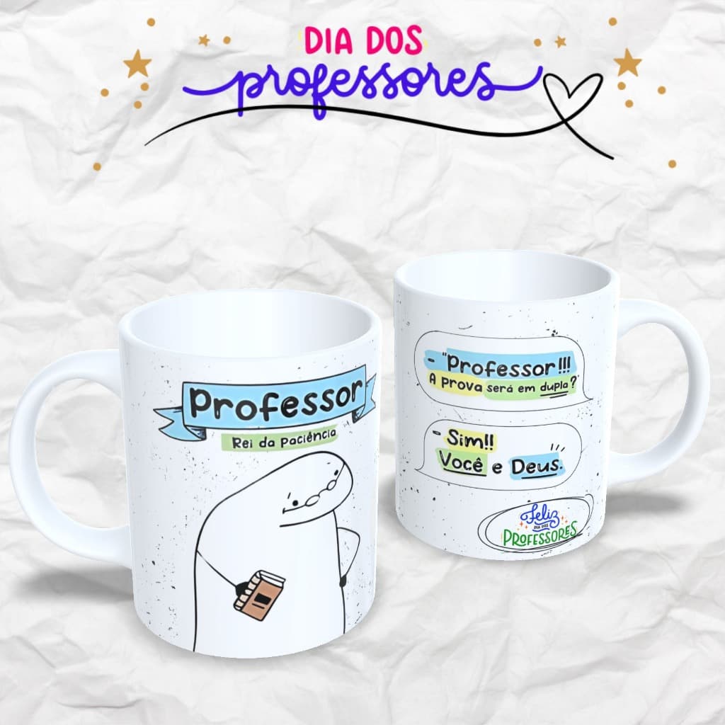 Caneca Personalizada Dia dos Professores: Rei da Paciência
