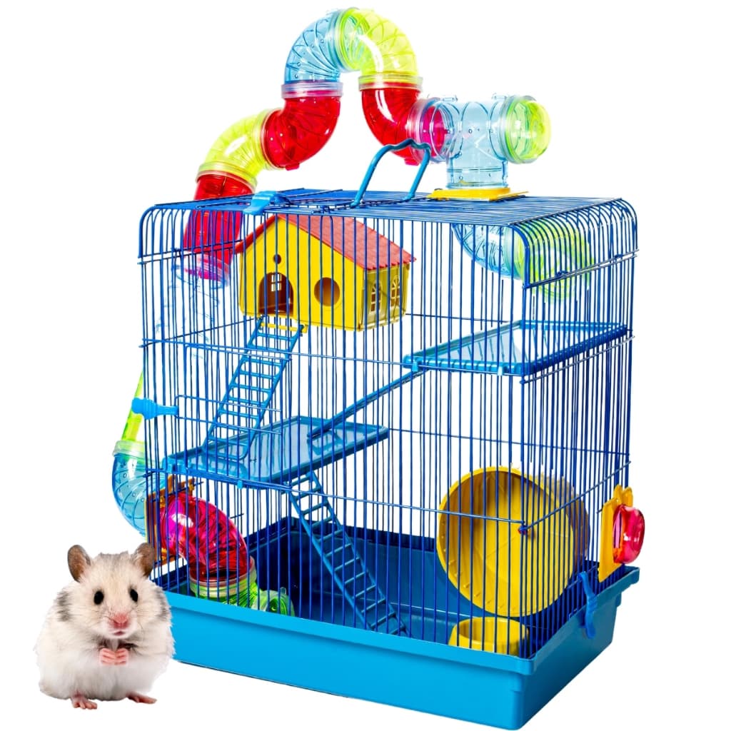 Gaiola Hamster 3 Andares Tubo Luxo Labirinto