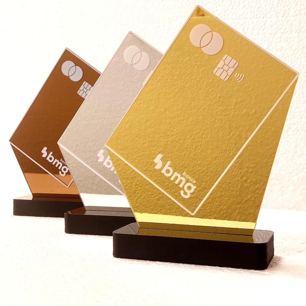 Troféu Premiação Ouro Prata Bronze Personalizado