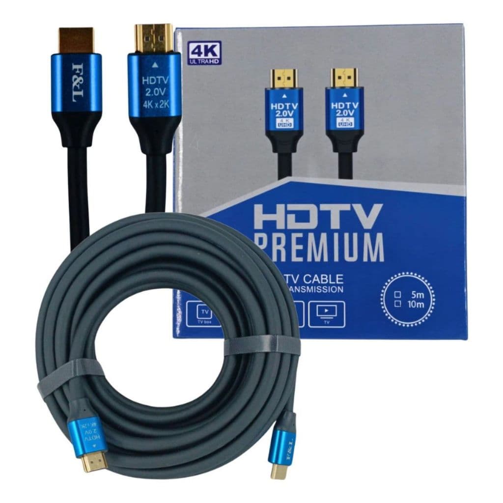 Cabo HDMI Premium 2K-4K High Speed Emborrachado - 10 METROS.