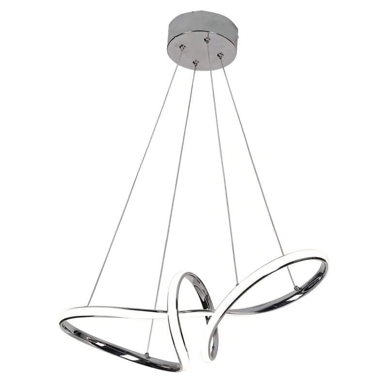 Lustre Pendente Prata Cabo Ajustável 1.20cm Led 35w 3em1 Bivolt 110v/220vo