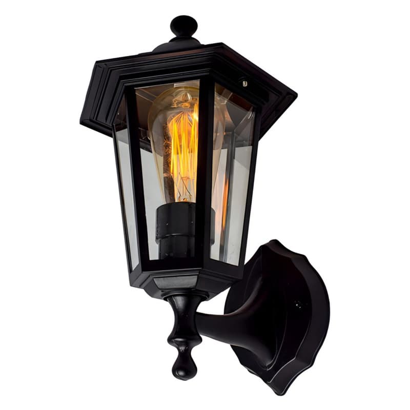 Arandela Colonial Rustica Retro Nitrolux Bivolt Cor Preto 110V/220V