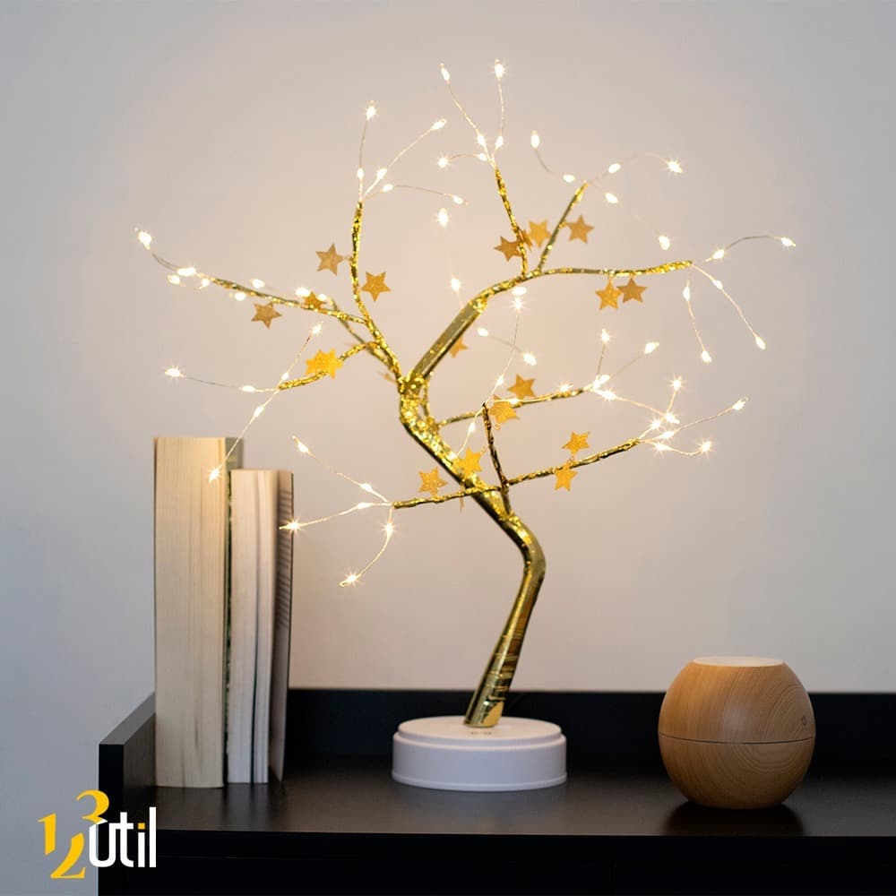 Luminaria Arvore Hollywood 72 Leds Decoração Abajur
