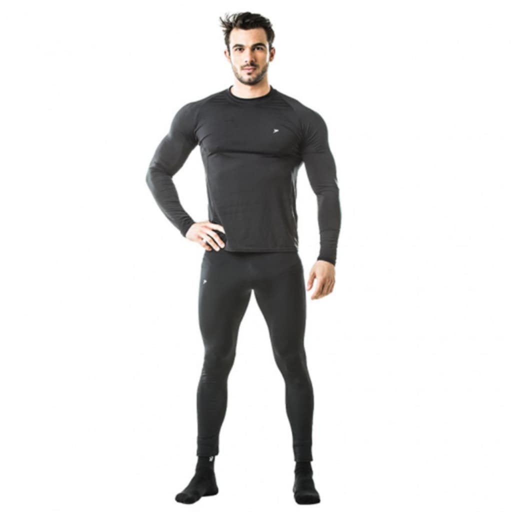 Camisa Térmica + Calça Térmica Poker Skin Dry Active fator 50 Fitness