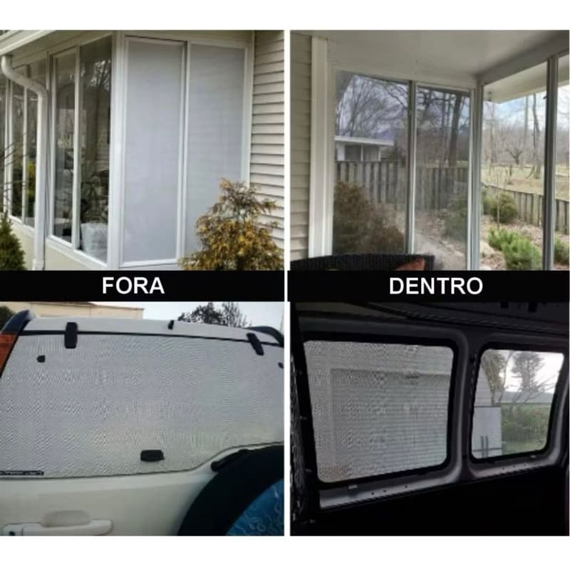 Adesivo Vinil Perfurado Para Vidros de casa carro