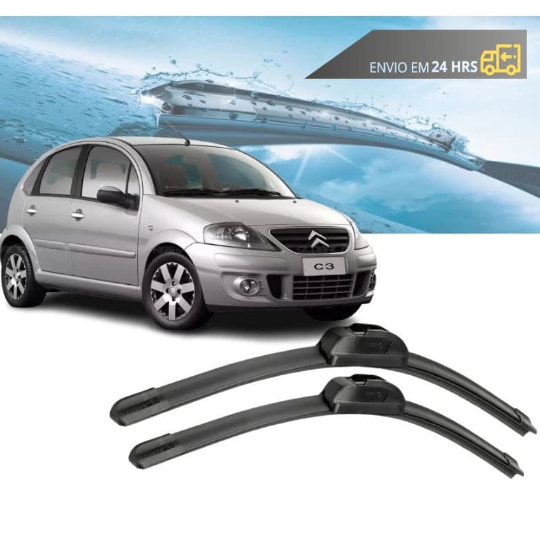 Palheta Limpador Parabrisa Citroen C3 2002 até 2010