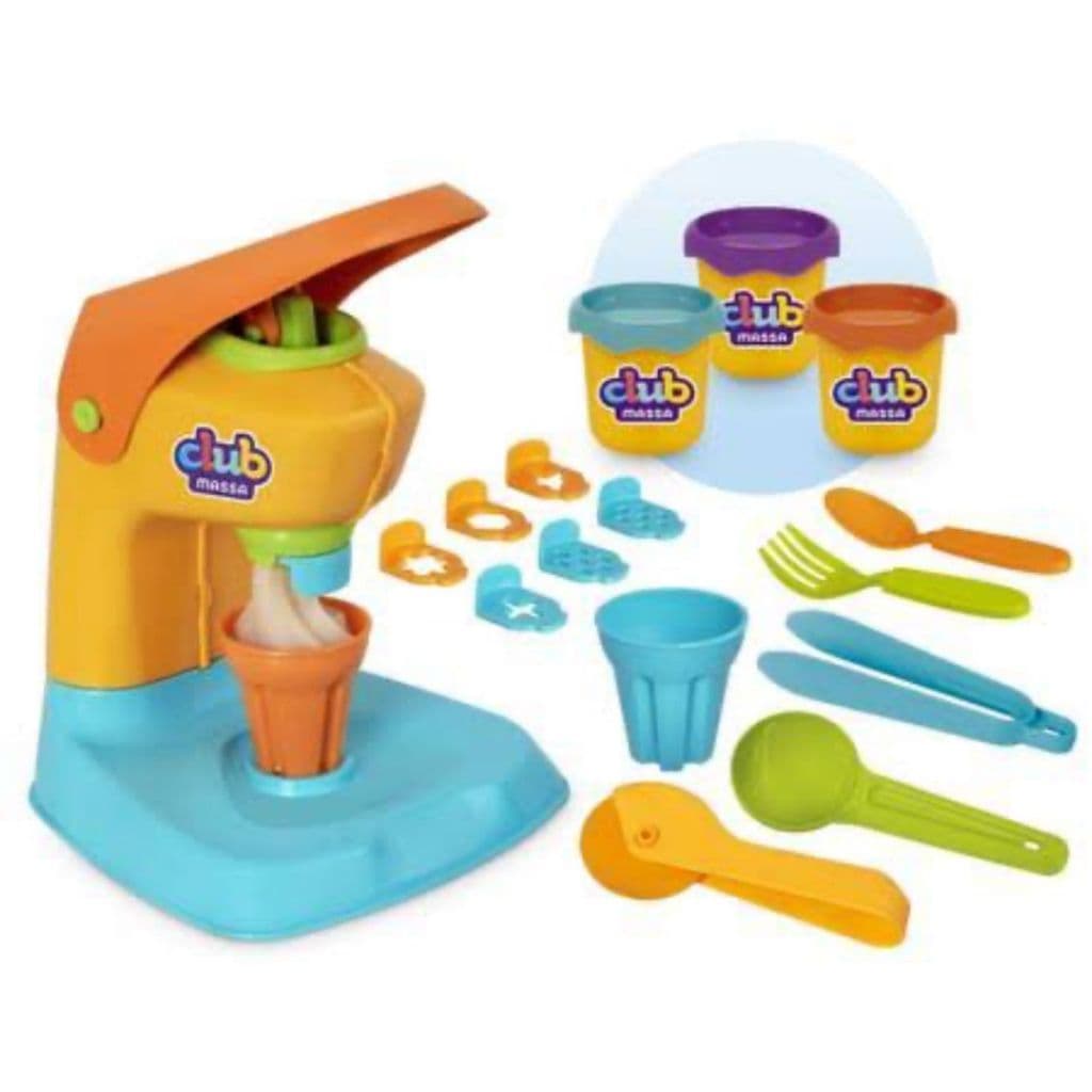 Brinquedo Kit Massinha De Modelar Com Máquina - Club Massa Gelato