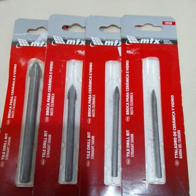 Broca para porcelanato e vidro kit 4/5/6/8